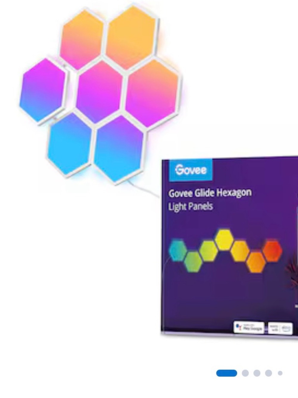 Govee glide hexagon Smart light panels. New in box. Retail $195. 10 piece